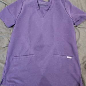 Figs Purple Shadow Casma Top